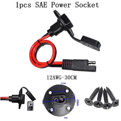 12awg 30cm SAE Stromanschluss Wasserdichter Schnellanschluss Einbaumontage