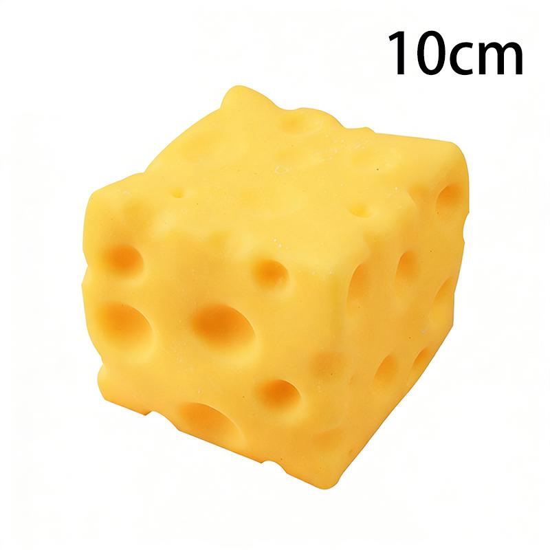 Large Size Cheese Fidget Toy Slow Rebound Shapeable Venting Ball Realistic Giant Squeeze Toys For Adult Stress Relief