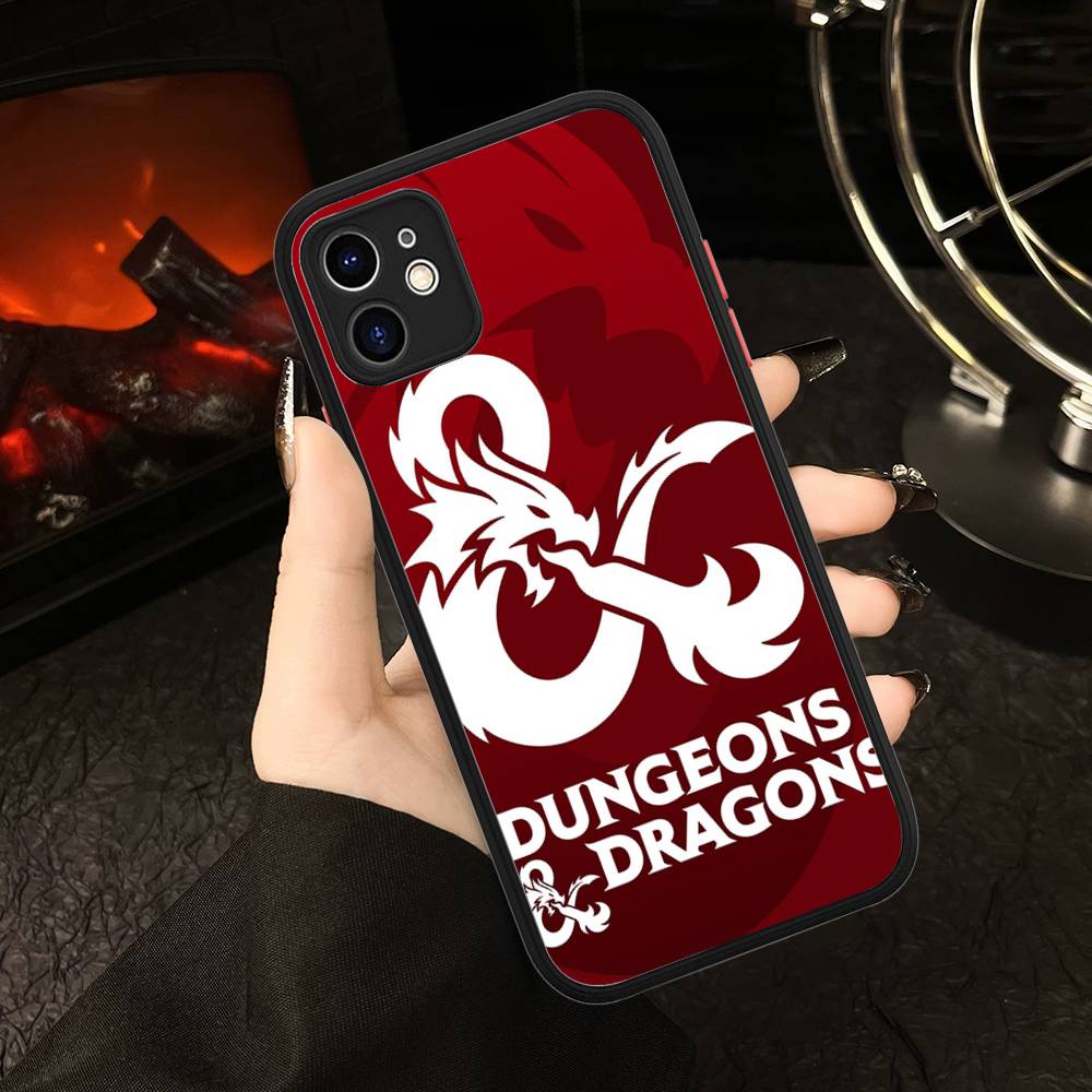 Fantasy Movie D-Dungeons D-Dragons Phone Case For IPhone 16 15 14 Plus 15 13 12 11 Pro Max X XS MAX Matte Cover