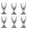 6pcs Exquisite Elegant Shot Glass Vodka Small Wine Glass Transparent Spirits Cup Baijiu Goblet Party Wine Utensils Holiday Gifts