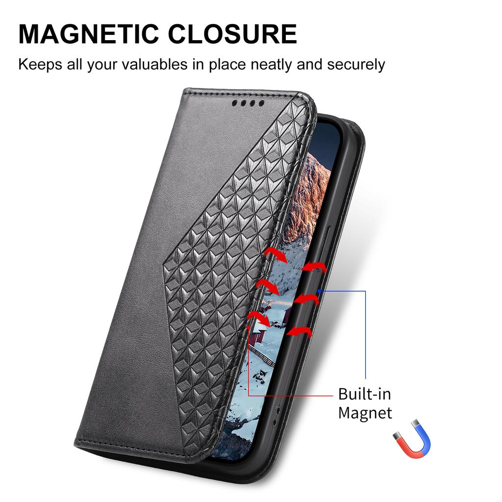 For Google Pixel 9a Case Calf Texture PU Leather Phone Cover with Wallet