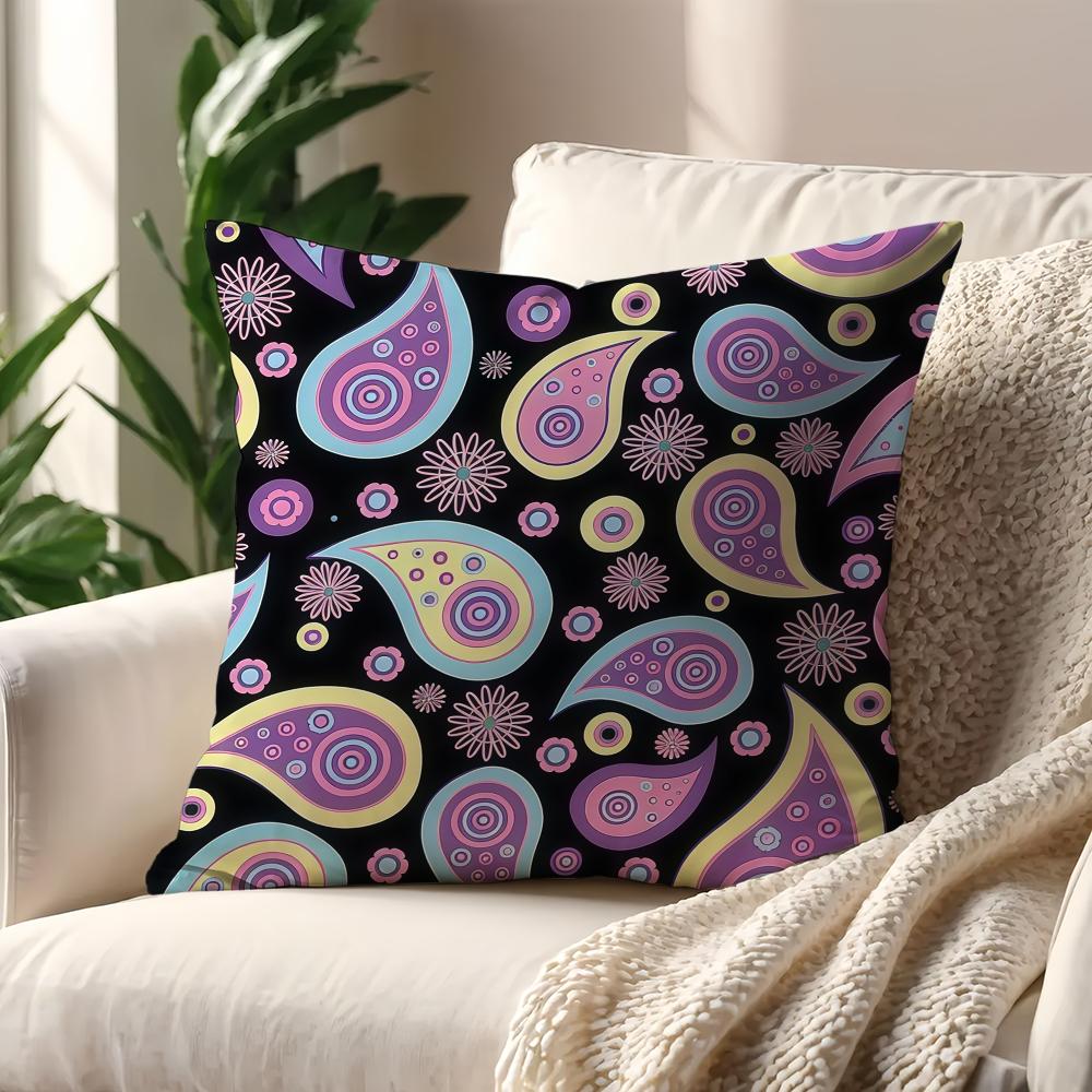 Art P-Paisley Vinyl cushion cover Decoration Room Shop Car Best Home Office Coffee Pillow Sofa Printing Nordic Simplicity Hit