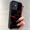 Red Glow Staircase Black Groove iPhone 14/15/16/17 Pro Max Phone Case