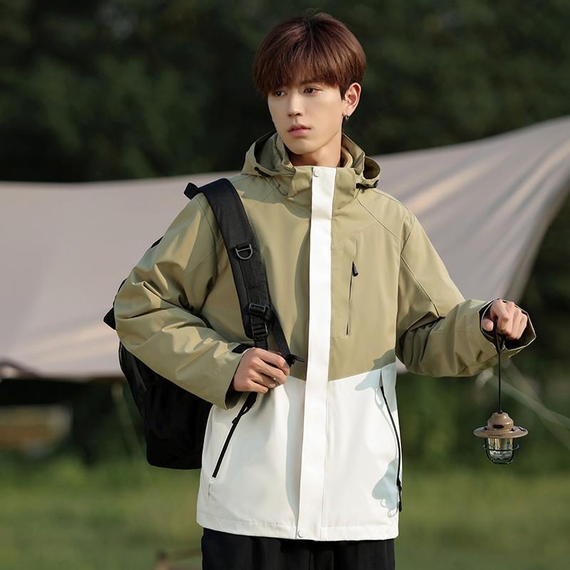 Men Women Waterproof Windproof Hiking Jacket Outdoor Travel Coat Lightweight Hooded Rain Shell