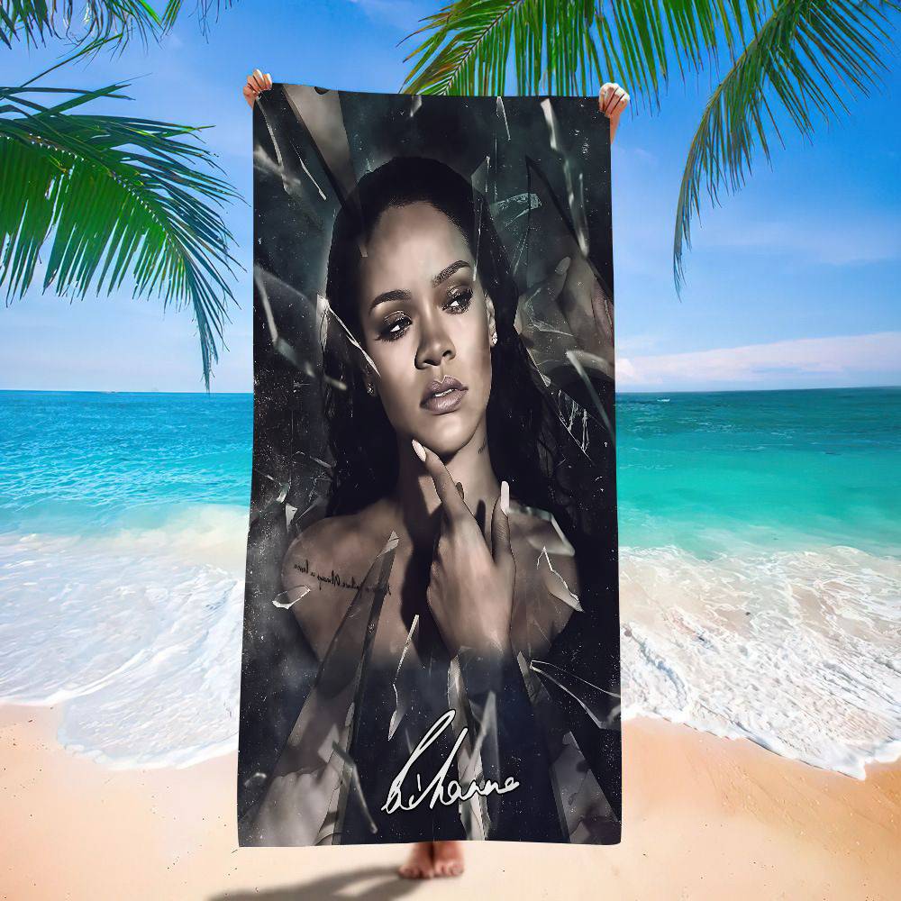 Hot Singer R-RIHANNAS Big Microfiber Beach Towels Quick Dry Towel Sand Beach Towels Pool Towel For Travel Swim Pool Yoga