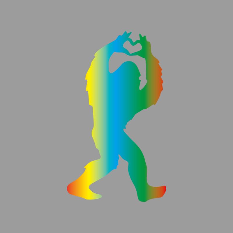 

Sasquatch love inspiration heart креативные и забавные наклейки для фанатов мультфильмов и любителей, высокое качество для автомобилей, грузовиков, мотоциклов и ноутбуков S