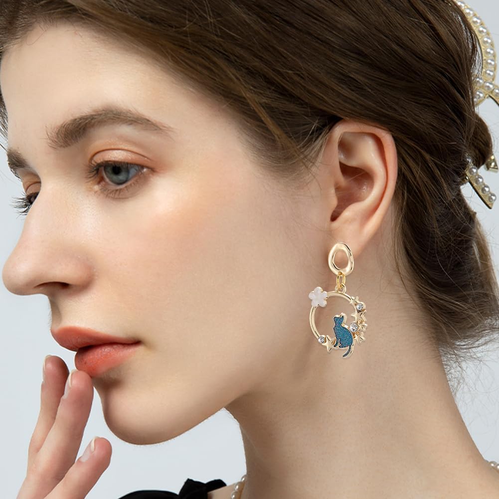 Beebeecraft 18Pcs 3 Styles Gold Circle Earring Post Blank Earring Studs with Backs Loop Hollow Round Real 18K Gold Plated Brass Dangle Ear Findings