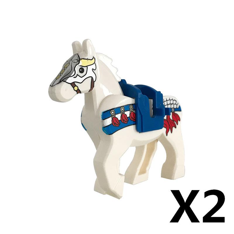 Medieval Castle Knight Building Block African Animal Elephant Tiger Camel Deer Bear Dragon Horse soldier Sheep Boar MOC Toy Gift