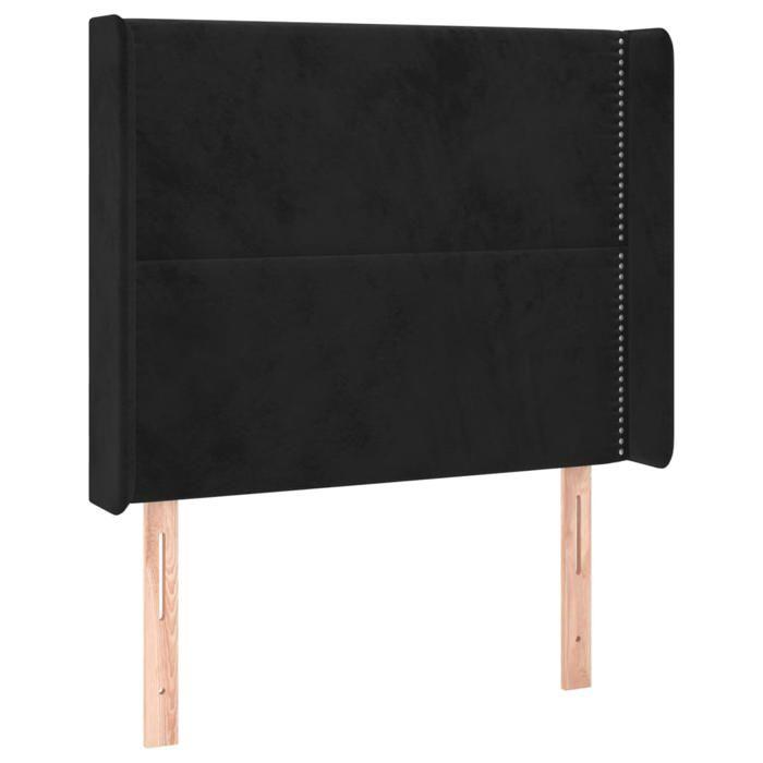 VidaXL LED Headboard Bedroom Furniture Single Bed Accessory Headboard Interior Black 3123940