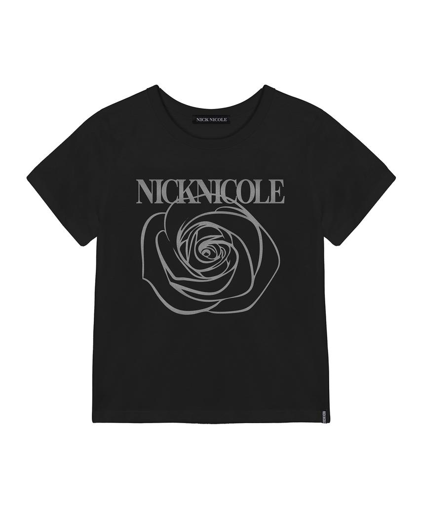 Nigaennikol Rose Nicole Label Slim Top_Black Silver