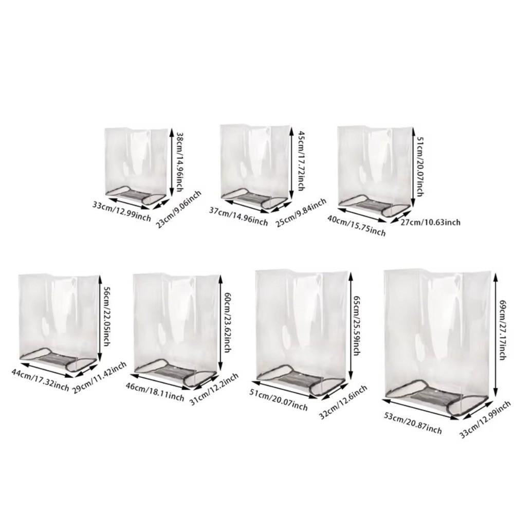 PVC Travel Luggage Cover Full Transparent Waterproof Luggage Protector Cover Wear Resistant Dustproof