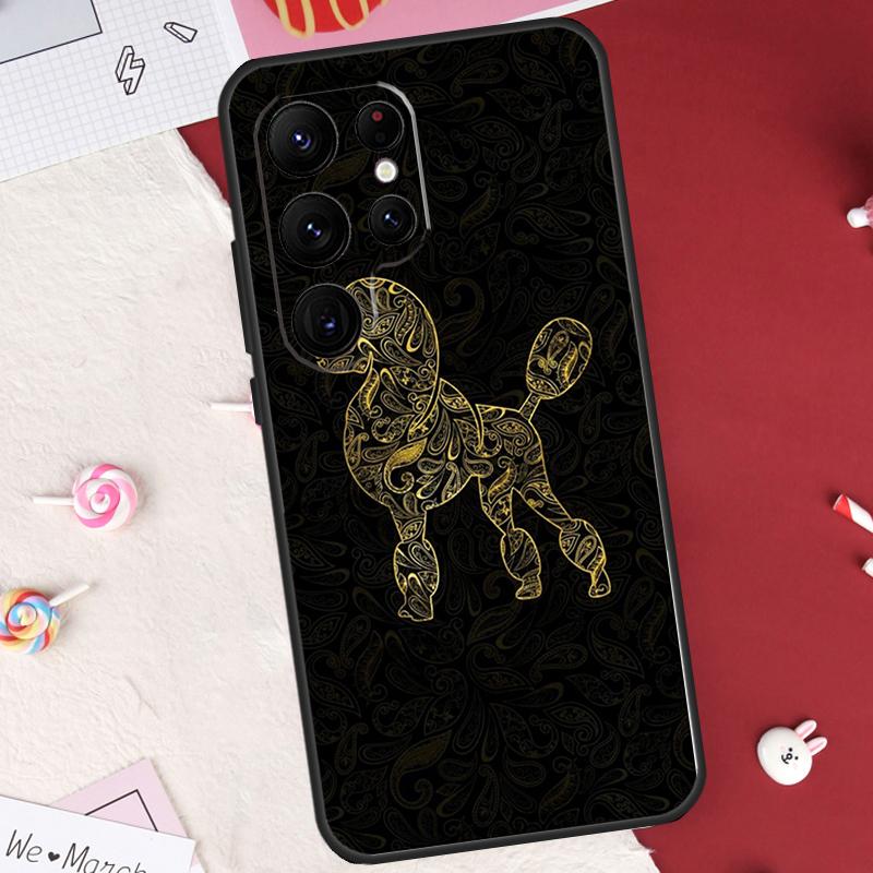 Poodle Dog Cartoon Case For Samsung Galaxy S26 Ultra S20 S21 S22 S23 S24 S25 Ultra S10 Plus S25 FE Cover Shell