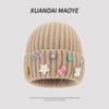 Autumn And Winter Wool Hat Women'S Casual Warm Ear Protection Hat Thickened Fashionable Versatile Student Knitted Hat