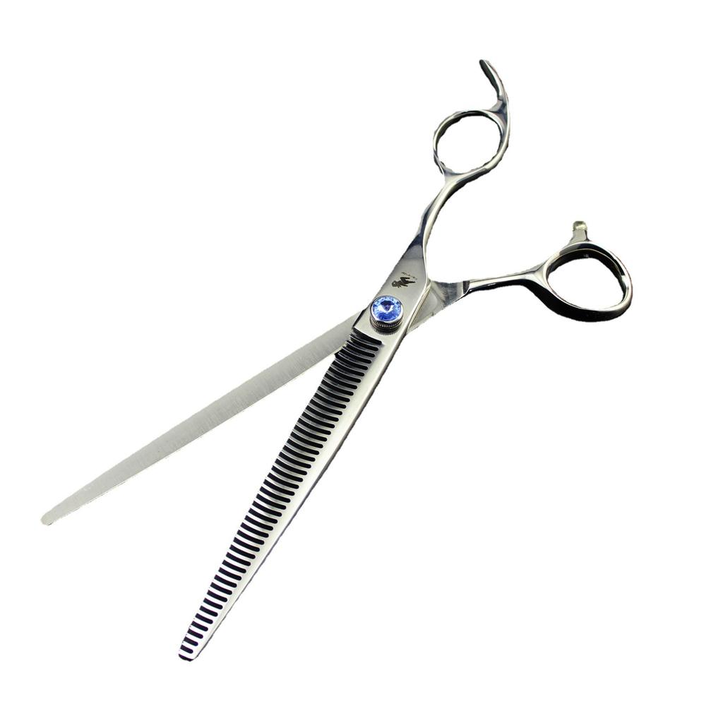 3 packs of 8.0-inch gemstone screws, high-end pet grooming scissors, straight scissors, set, free row comb.