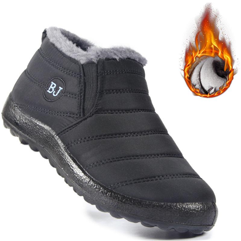 Winter Herren und Damen wasserdichte Schneestiefel rutschfeste warme Winterstiefel