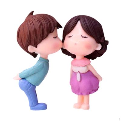 Cake -topper Bride And Groom Figures Miniature -scene People Dolls for The Anniversary