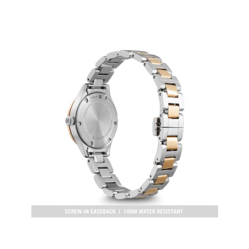 VICTORINOX ALLIANCE XS Watch, Stainless Steel Case (316L), Black Dial, Two-Tone Stainless Steel Bracelet, Gift Item 241841