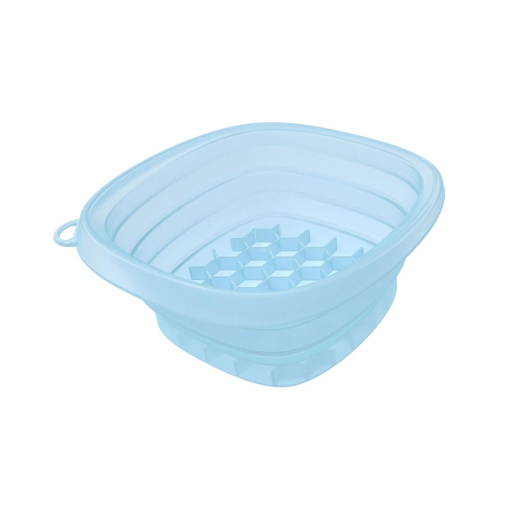 Foldable Ice Bath Facial Basin With Soft Silicones Design Builts-In Ice Tray Face Bowl For Cooling Relief Travel Use
