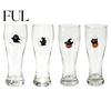 Atmospheric Beverage Cup 400ML Beer Glass, Spooky Pumpkin Ghost Black Cat Halloween Wine Glass Cup, Holiday Tall Glassware for Bar, Kitchen
