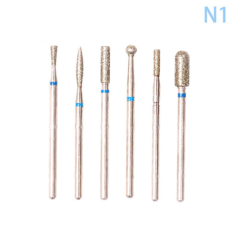 6Pcs Carbide Tungsten Nail Drill Bit Milling Cutter For Manicure Machine Electric Drill Bit Machine For Nail Tools Accessories