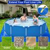 Under Pool Padding Foldable Pool Floor Pad Heavy Duty Liner Double Sided Cover Cloth For Poolside Landscaping Patio Backyard