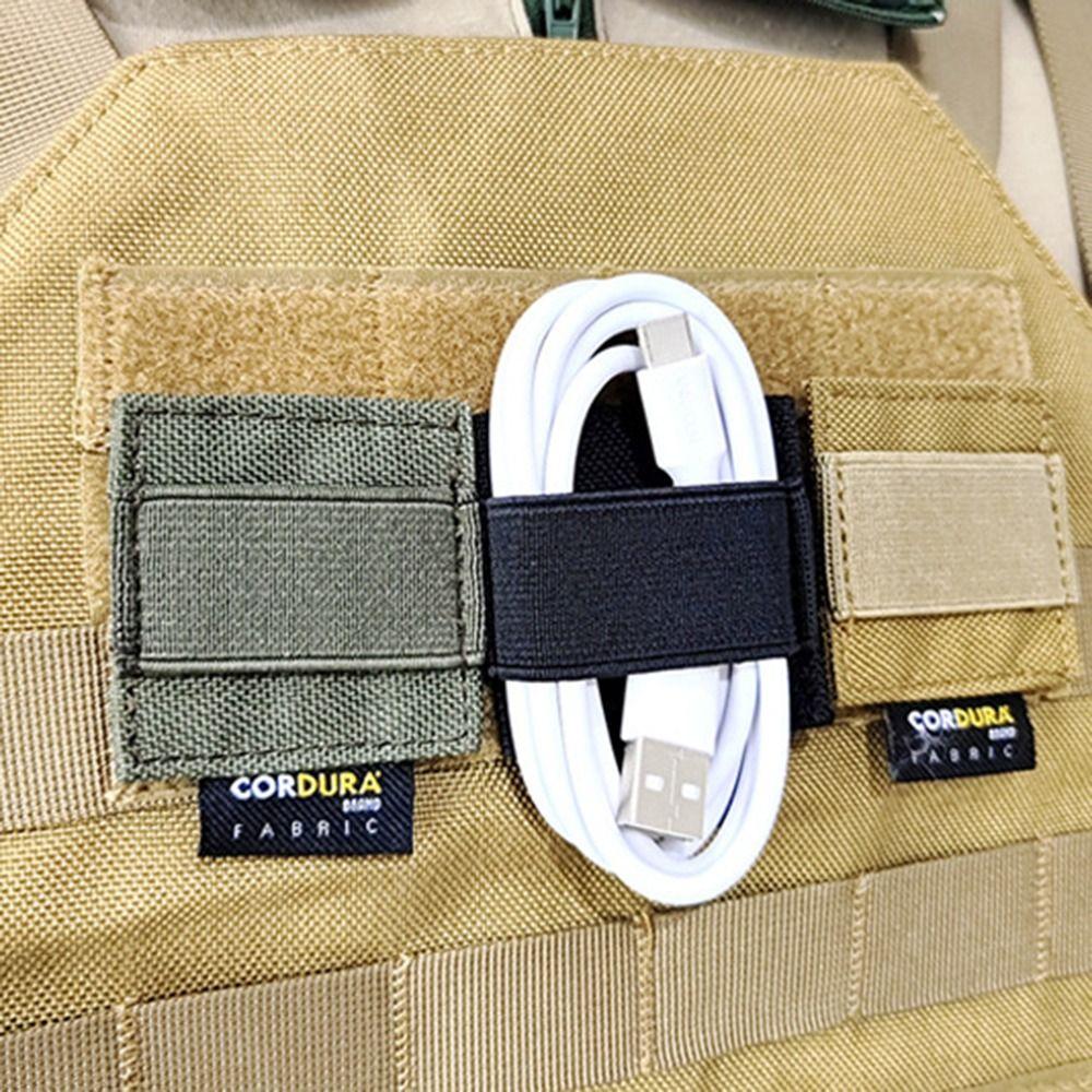 Nylon Cable Ties with Hook and Loop Elastic Earphone Holder  Outdoor Accessories