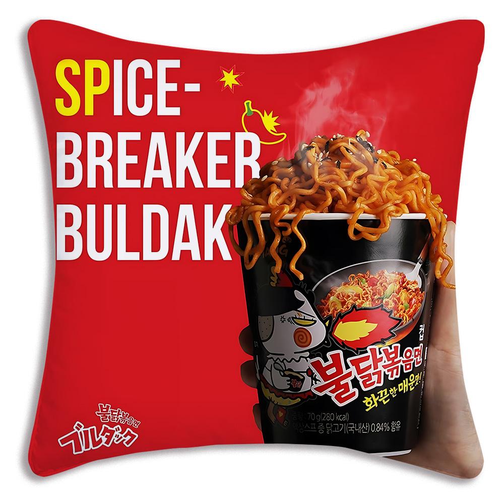 Kwaii Anime B-Buldaks Pillow Covers Cartoon Sofa Decorative Home Double-sided Printing Short Plush Cute Cushion Cover