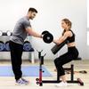VEVOR Preacher Curl Bench, Strength Training Biceps Machine, Max Load 440 LBS Home Gym Equipment, Seated Arm Isolated Barbell Dumbbell Bicep Station