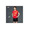 Li Ning Table Tennis Series Printed Logo Mid-Waist Comfortable Breathable Straight-Leg Sports Shorts Women Shorts Black AAPU212-1