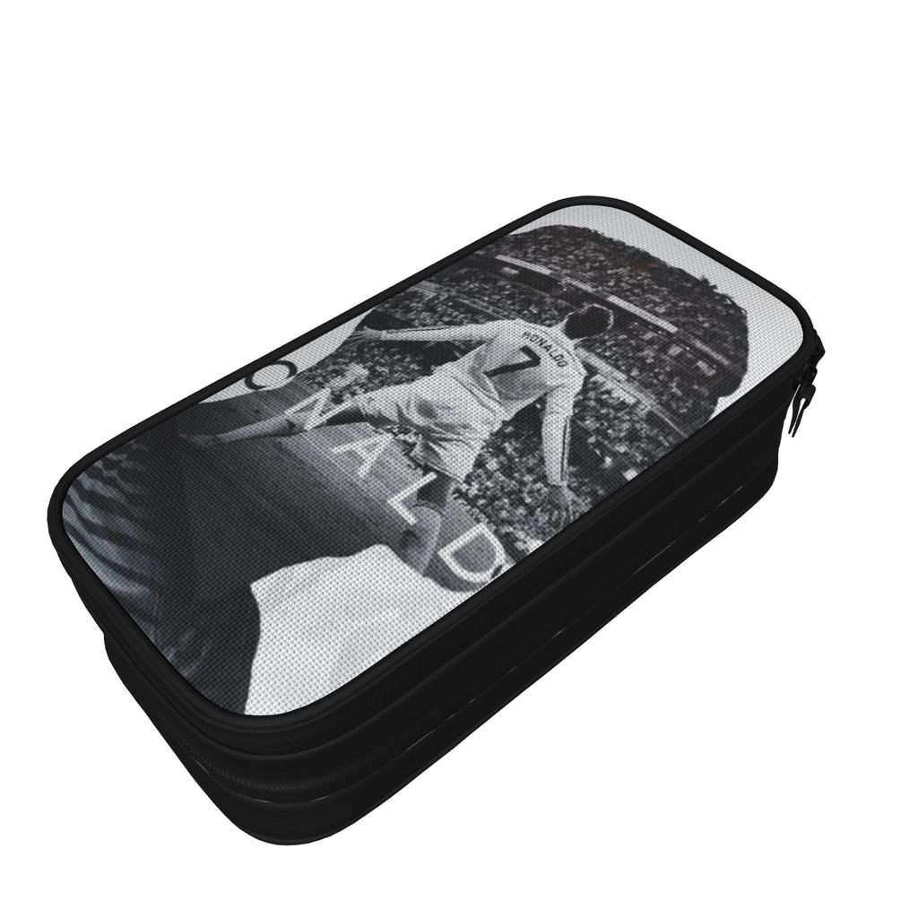 Ronaldos Be Strong Pencil Cases Fun Pencil Bags Girl Boy Large Storage Students School Zipper Pencil Box