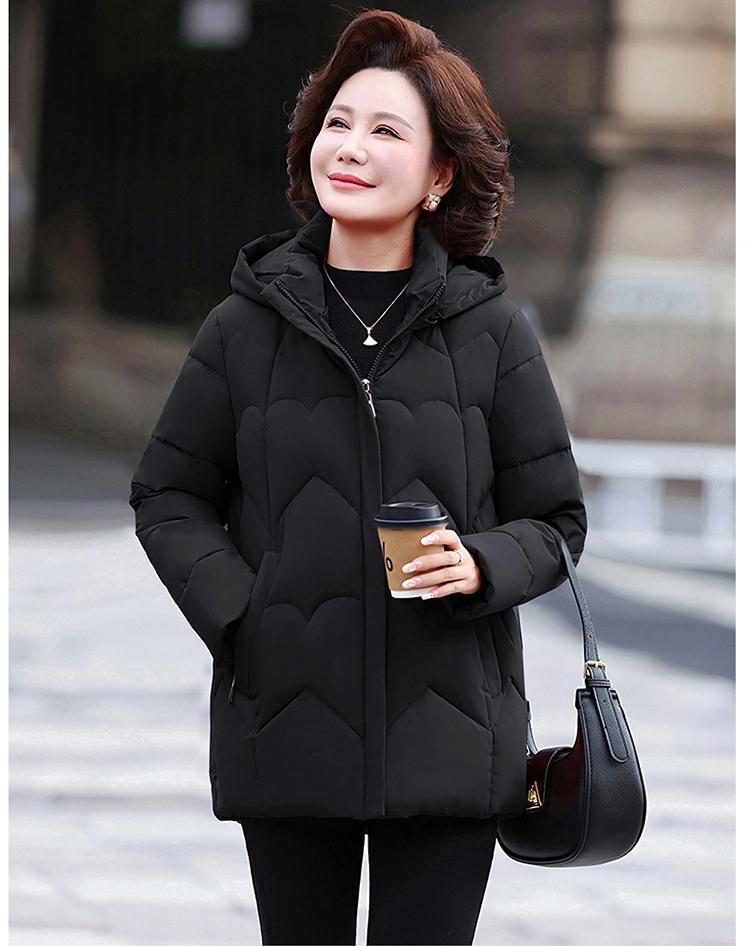 Women’s Short Hooded Windproof Thicken Warm Winter Jacket Gift for Mom