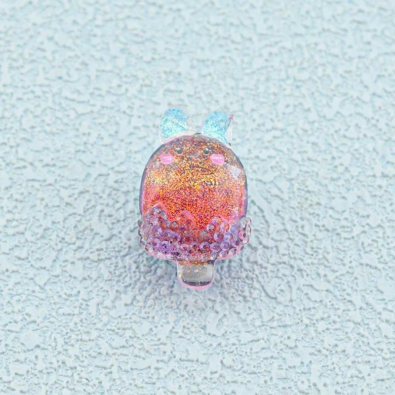 1 Stück Bling Glitzer Prinzessin Eis Regenbogen Schuhschnalle Schnürsenkel Dekoclip Kinder Abnehmbare Schuhanhänger Dekorationen