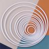 DIY Crafting Hoops Plastic Material White Hoop for Home Weeding Jewelry DIY Crafts 50mm-350mm