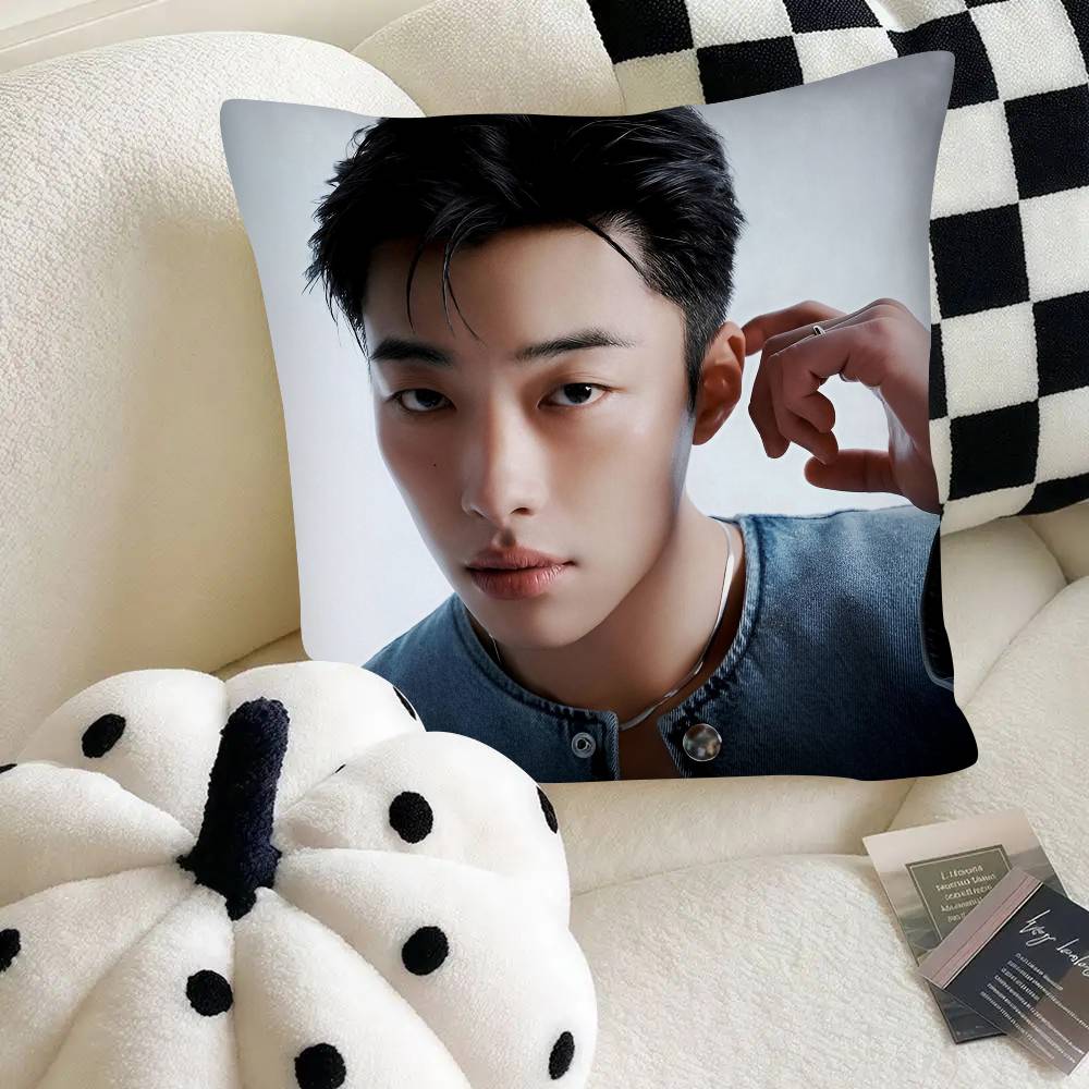 Actor Woo Do Hwan Pillow Case Fashion Square Pillowcase Bedroom Sofa Room Ins Decoration Leisure