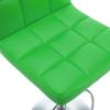 Bar Stool Set 2 Pcs Green Faux Leather