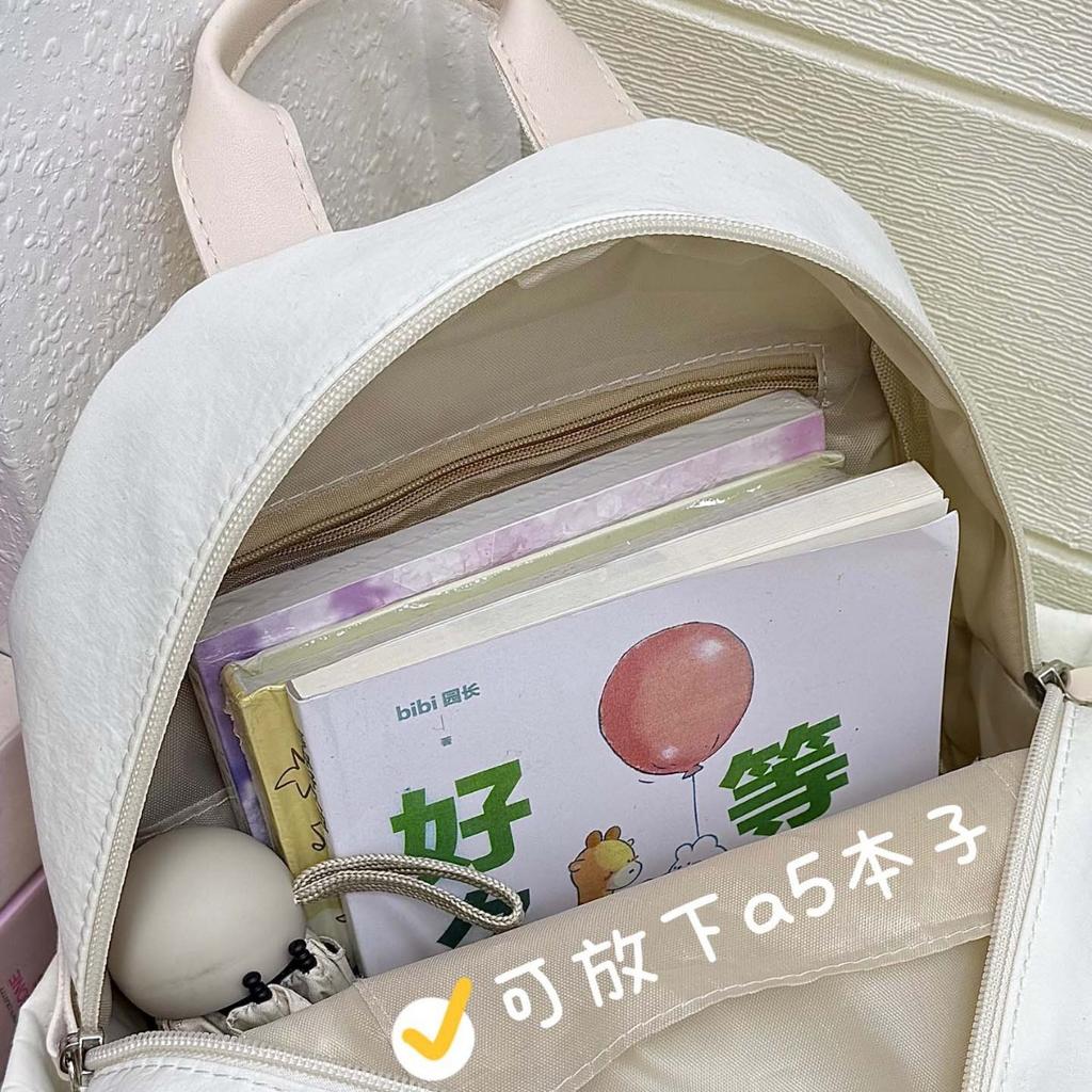 Schoolbag Milk Huhu School Bag Female Korean Version ins Literary Small Fresh Primary School Small Fresh Backpack College Style Small Backpack