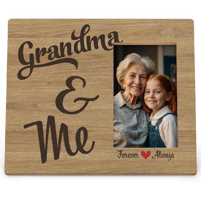Papa and Me Picture Photo Frame, Papa Grandpa Gifts for Fathers Day from Grandkids Granddaughter, Fathers Day Christimas Birthday Gifts for Papa, grandma and me