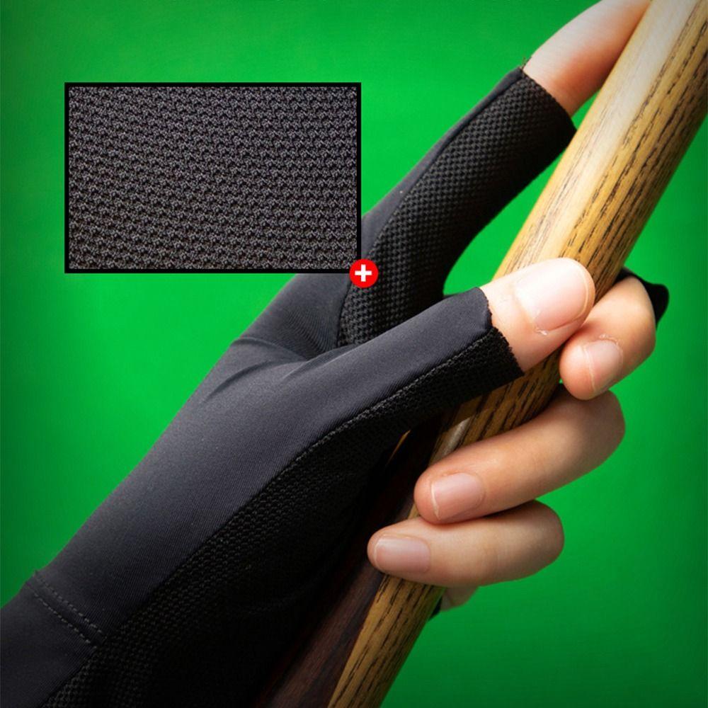 Three Finger Left Hand Billiards Gloves Unisex Billiard Training Gloves  Billiard Training