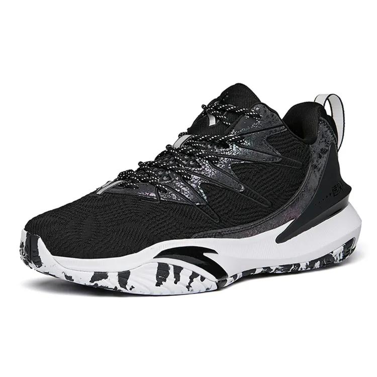 Anta The Dagger 5 Cushioning Anti-Slip Wear-Resistant Low-Top Basketball Shoes Men's Black White (Unisex) Basketball Shoes 112141605 5