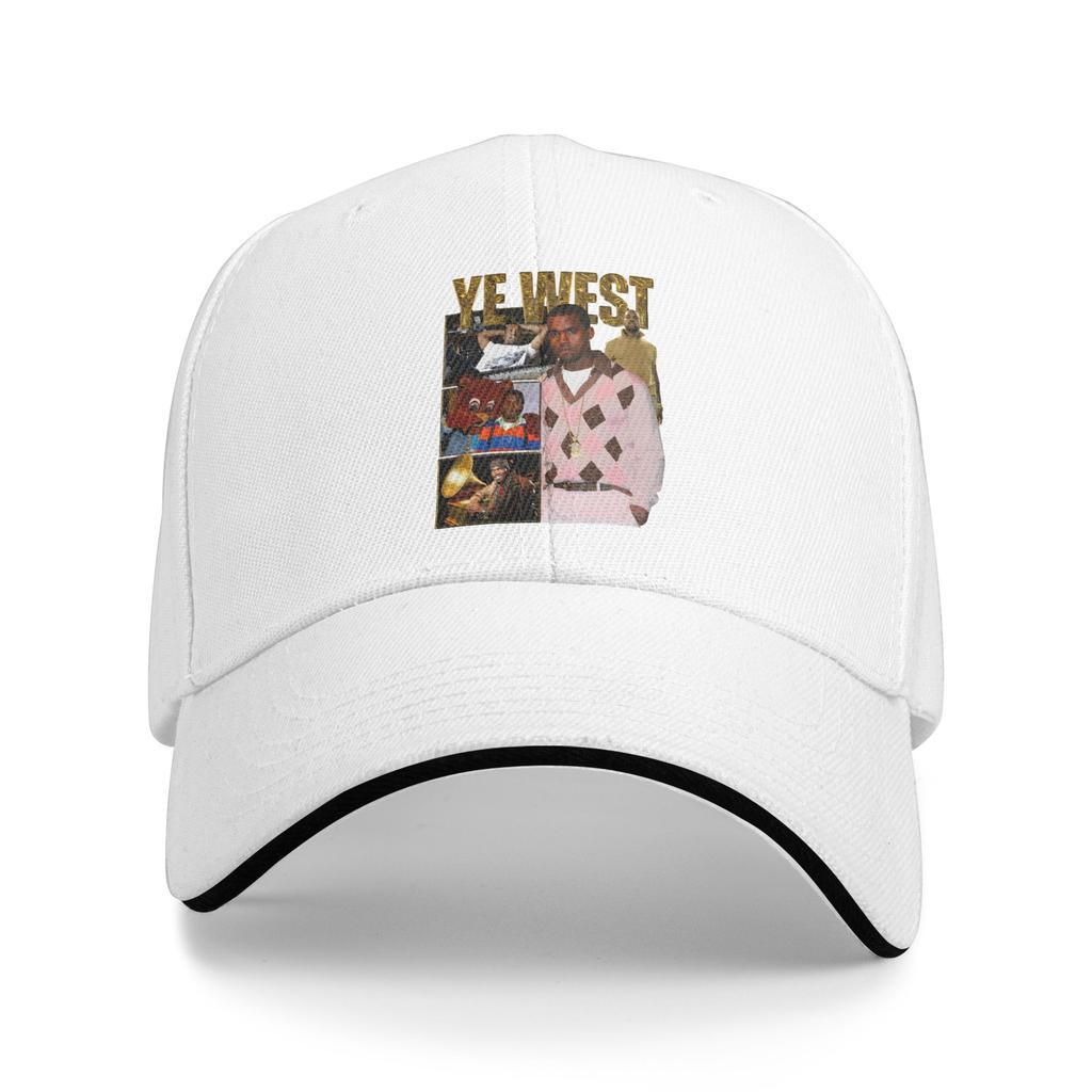 Custom Fashion Popular Singer Kanye West Baseball Cap Unisex WoUnisex Adjustable Adult  Dad Hat Summer Sun Hat