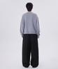 GLW Minimal V-Neck Crop Knit Gray