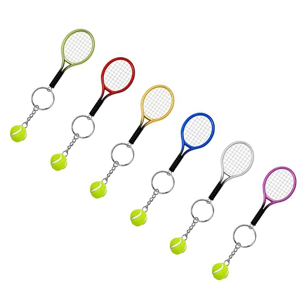 

Personalized Tennis Keyring Ornament Racquet Keyring Gift Tennis Pendant