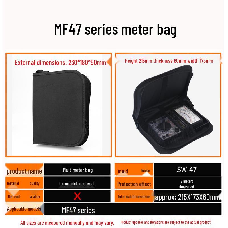 Universal Portable Multimeter Instrument Toolkit Bag