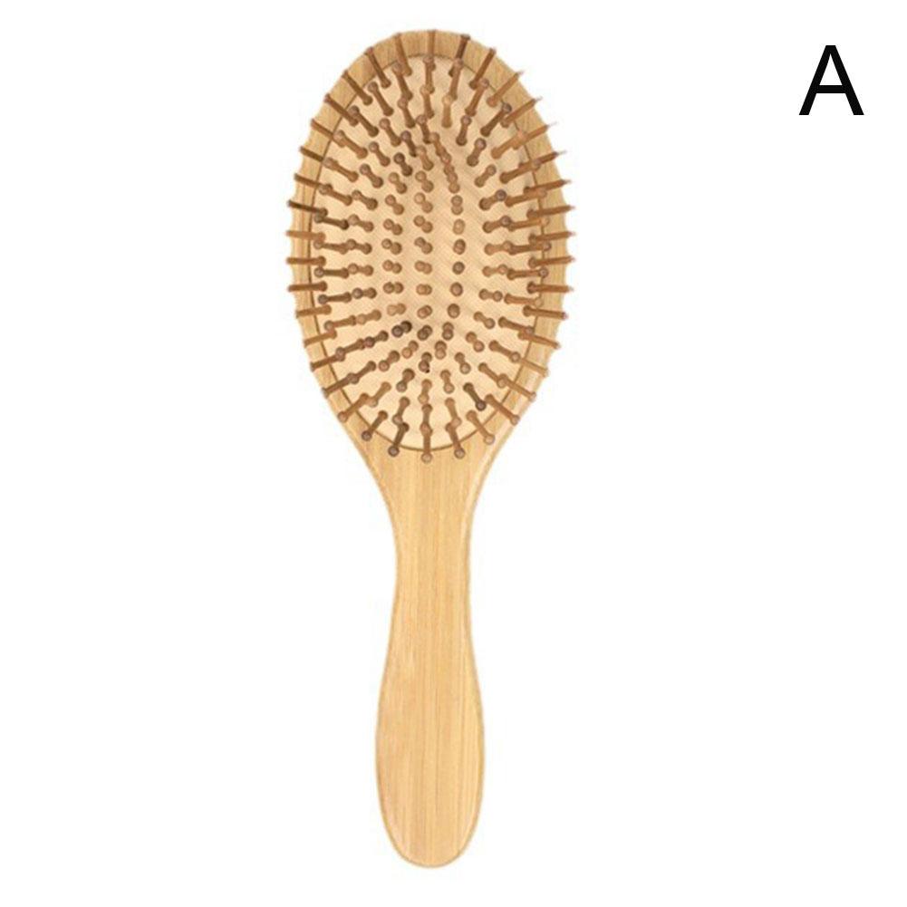 1Pc Bamboo Hair Brush Set with Elegant Gift Box Wide-Tooth Detangler&Scalp Massager for Women And Men
