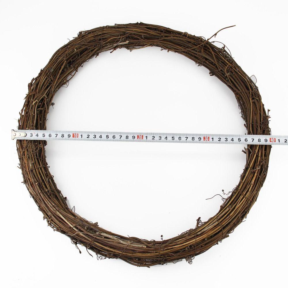 Christmas Artificial Vine Ring Wreath Rattan Wicker DIY Garland Xmas Party Decor Rattan Ring DIY Garland