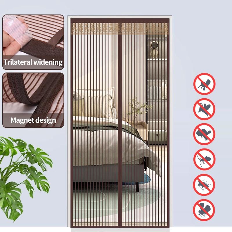 Anti-Mosquito Net Magnetic Insect Door Screen Mesh Net Automatic Closing Curtain Window Magnetic Curtain Multisize Mosquito Net