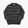 Ganni K2175 220 Graphic Logo LambSwool Women S Knit