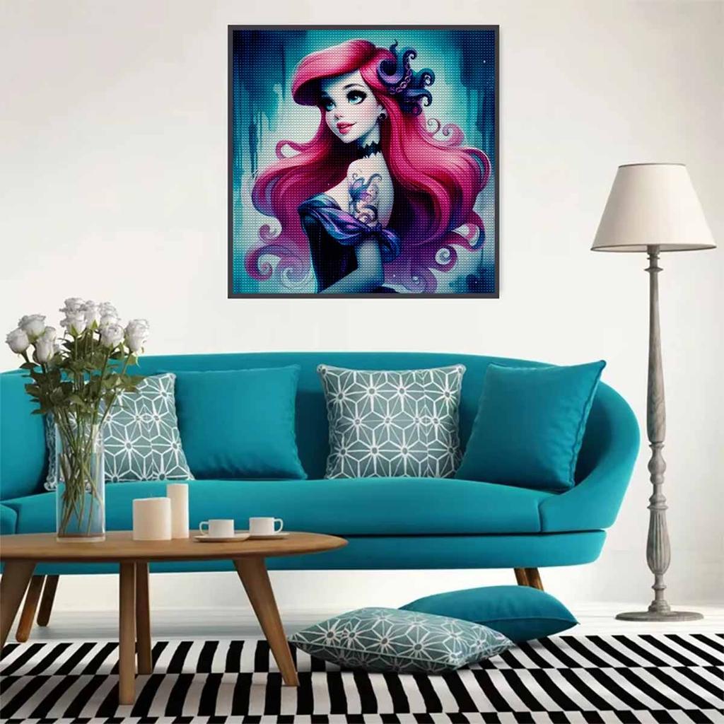 5D DIY Diamond Painting Decorative Beautiful Princess Full Round Drill Scenery Diamond Embroidery Cross Stitch Kits Home Decor Gift