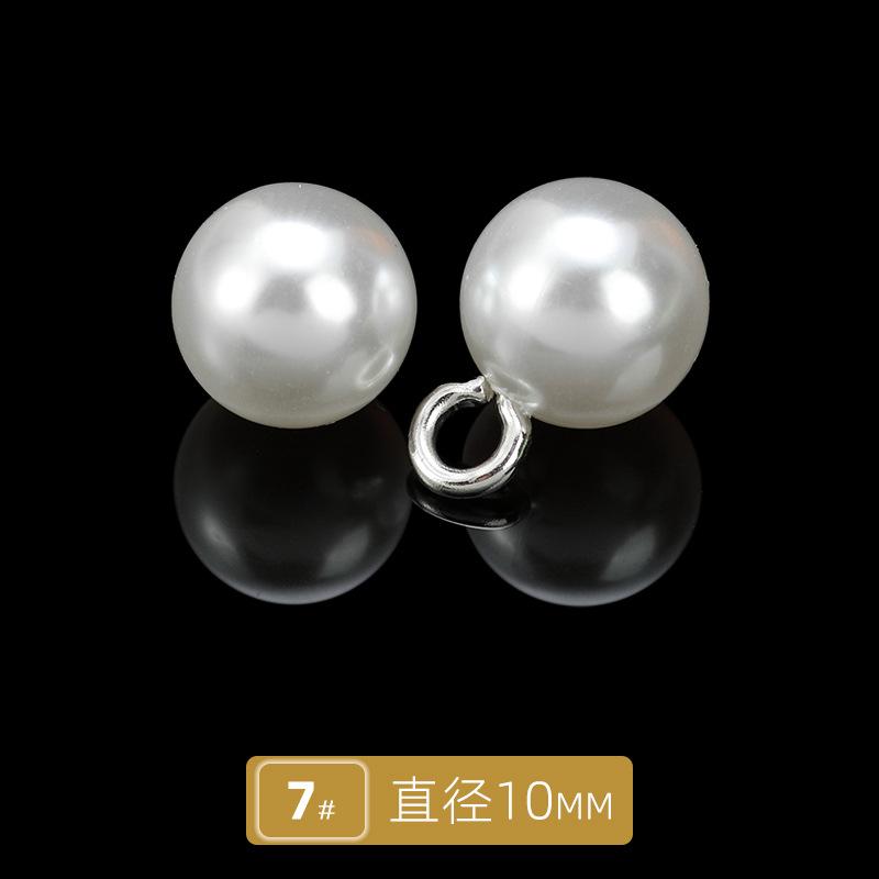 10 szt. Guzik do kardiganu Guzik do czongsamu Guzik do koszuli Perłowy Okrągły Żywiczny Guzik bez dziurki Guzik do koszuli Sukienka swetrowa Guzik z koralikami