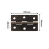 10Pcs Metal Hinges Closing Hinge Decor Connectors Hardware for Home, Furniture, Cupboard, Dollhouse,